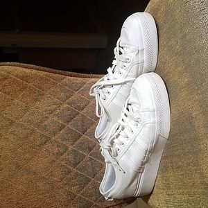 Adidas Originals Nizza Lace Up Platform Sneakers Shoes White Y2K